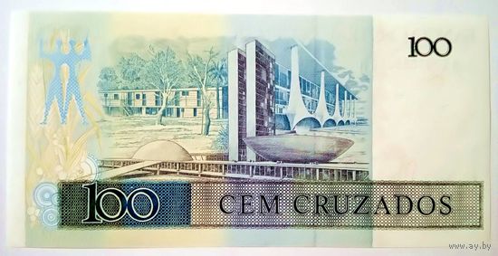 Бразилия 100 Крузадо 1987 UNC
