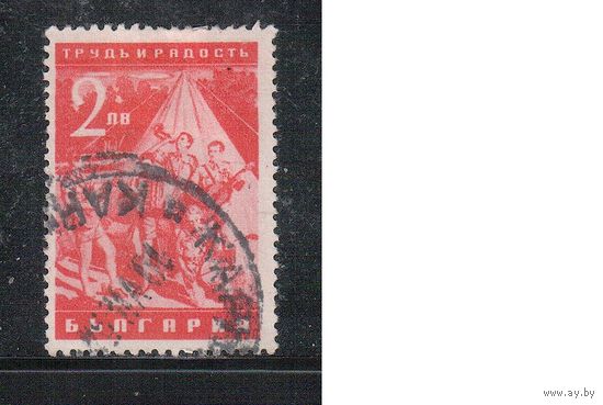 Болгария-1942, (Мих.438), гаш. , Труд и радость, Музыка
