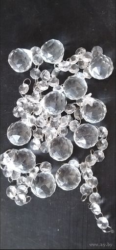 Подвеска шарик стеклянная 5шт.одним лотом