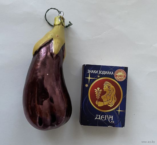 Елочная игрушка Баклажан.