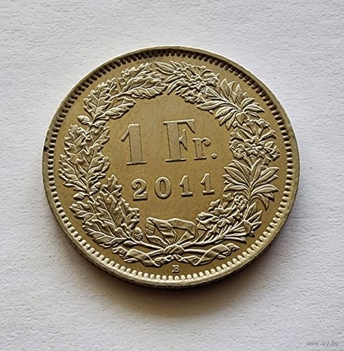 Швейцария 1 франк, 2011