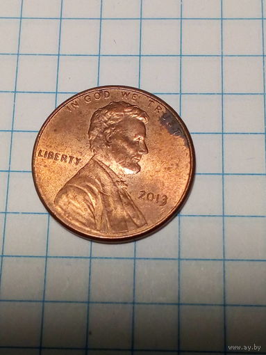 1 цент США 2013 год