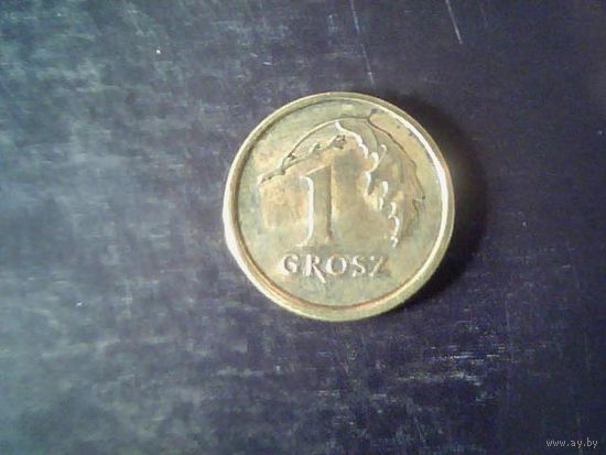 Монеты. Польша 1 Грош 2015.