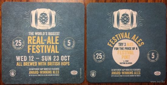 Подставка под пиво Festival Ales /Великобритания/