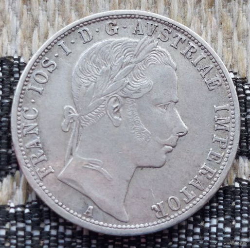 Австро-Венгрия 1 флорин 1859 года, UNC. Серебро! Сторгуй за свою цену, предложи обмен! Y100-2