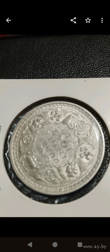 Одна рупия серебро Индия британская 1942