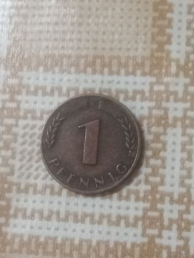1 пфенниг 1950 Германия