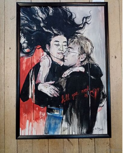 Ушалова Анна, 60х90см, "Все что тебе нужно - это любовь". 2019г.