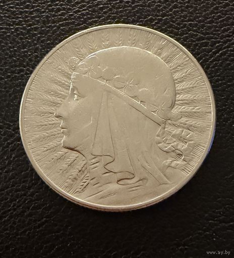 5 злотых 1933 г.  Польша. (2)  Ядвига.  Серебро. ЛЮКС