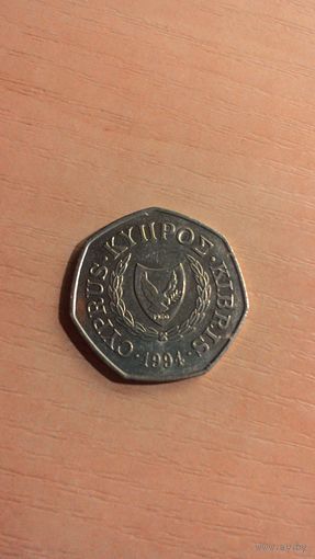 Кипр, 50 центов 1994.