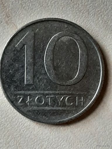 10 злотых Польша 1987.