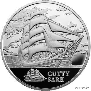 Катти Сарк 1 рубль 2011 год Парусные корабли Парусник