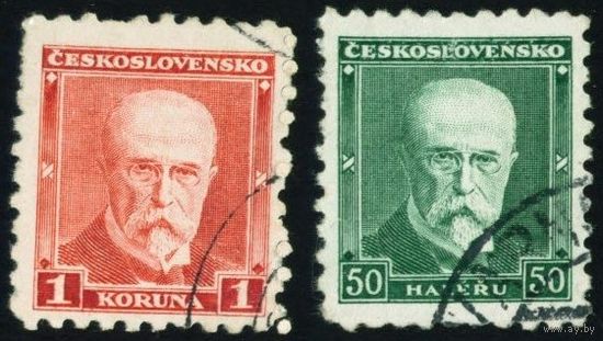 Президент Масарик Чехословакия 1930 год 2 марки