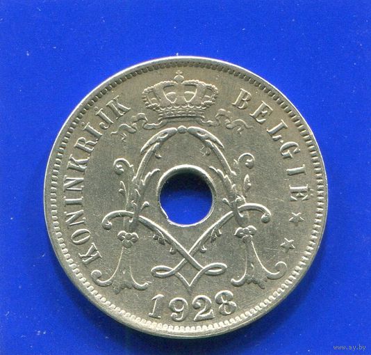Бельгия 25 сантимов 1928 BELGIE