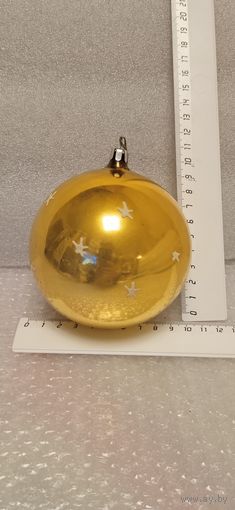 Ёлочная игрушка 8-11. Большой шар со звёздами.