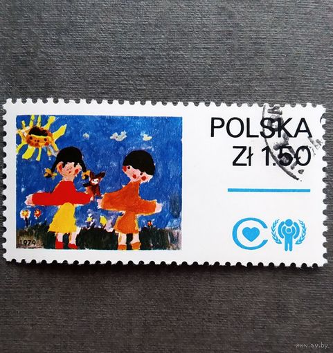 Марка Польша 1979 год Рисунки детей