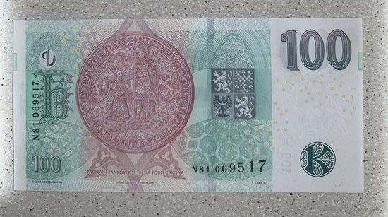 Чехия 100 крон 2018 г: UNC