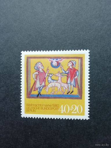 Западный Берлин 1980 Марка "Рождество" (чистая**) Mi.633 каталог 1.20 евро