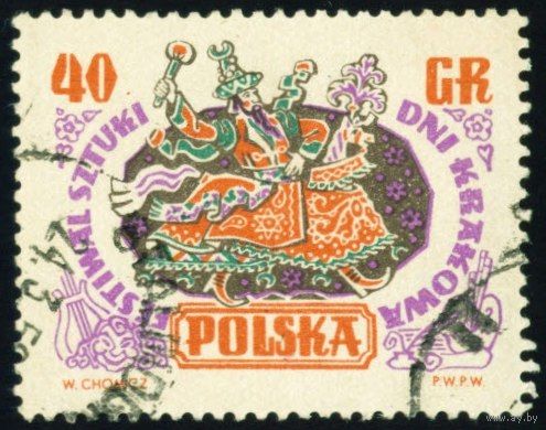 Краковские дни Польша 1955 год 1 марка