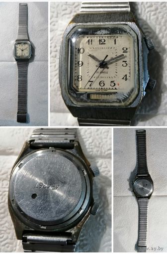 Наручные часы "Poljot", с будильником, экспортные, СССР, исправные.
