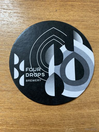 Подставка под пиво Four Drops Brewery /Москва/