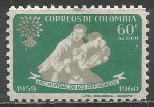 Колумбия. Международный Год беженцев. 1960г. Mi#926.