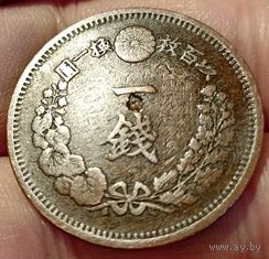 ВЕЛИКАЯ ЯПОНСКАЯ ИМПЕРИЯ. 1 СЕН 1886. Муцухито (Мэйдзи). ДРАКОН.