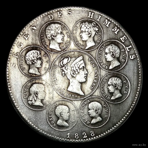 Копия Германия 1 талер 1828 Бавария
