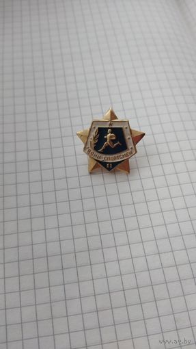 Значок воин-спортсмен 2 разряд.
