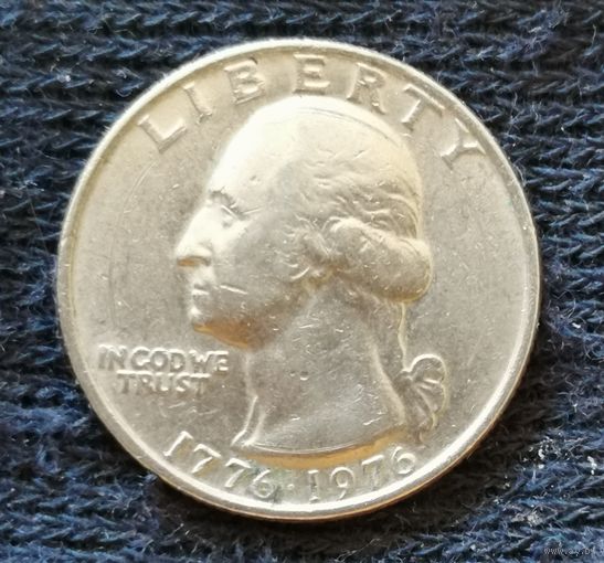 США 1/4 доллара, 1976 200 лет независимости США Без отметки МД, KM# 204