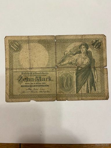 Германия 10 марок 1906 г. Кайзеровская империя-0801
