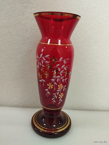 Ваза Ветка, высота 25 см. Богемия, Чехословакия