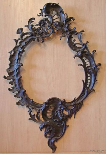 - РАМА Франция 19 век Барокко под зеркало и пр. Чугун 3.3 кг 67х44 см + Подарок Читайте описание