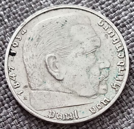 2 рейхсмарки 1938 А