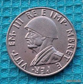 Албания 1/2 лек 1939 года. II Мировая война. Предложи свою цену или обмен!