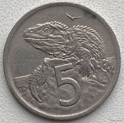 Новая Зеландия 5 центов 1974 г.