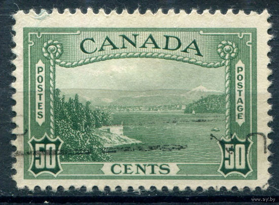 Британские колонии - Канада - 1938г. - ландшафты, архитектура, 50 с - 1 марка - гашёная [Mi 207]. #3-WB-96-A-2