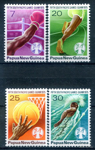 Папуа Новая Гвинея - 1975г. - южнотихоокенские спортивные игры - 4 марки - полная серия, MH [Mi 292-295]. #3-WB-100-KS-2