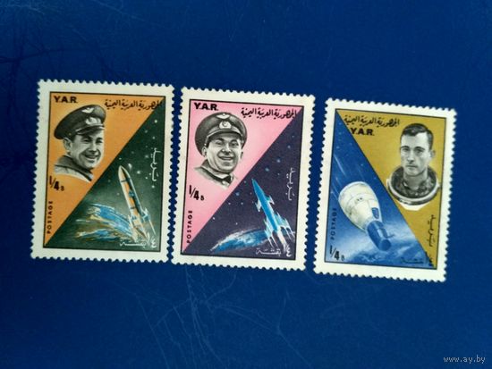 Йемен, Арабская республика. Космонавты, космические аппараты. Серия 1965 (4)