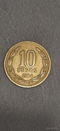 Чили 10 песо 1984