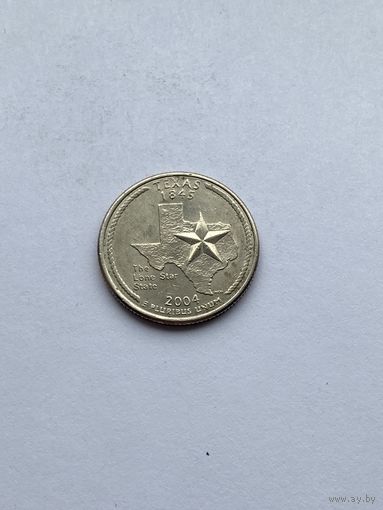 25 центов 2004 г. Техас, США