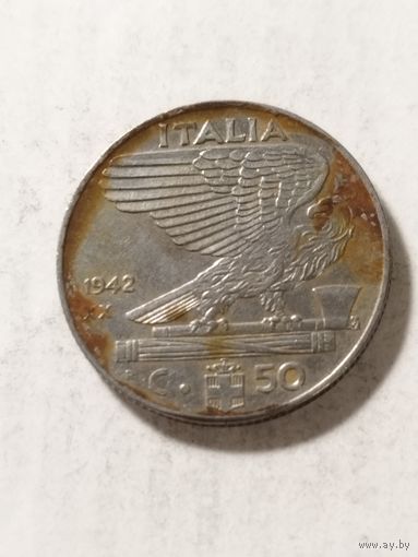 Италия 50 сентизим 1942