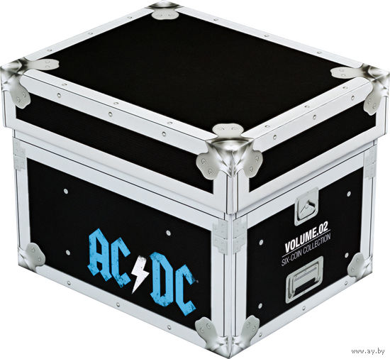 Набор из 6 памятных цветных монет AC/DC 2022–2023 гг., посвященных 45-летию ACDC VOL.2