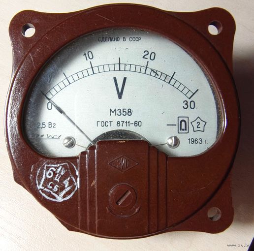 М358 Вольтметр. 30 Вольт