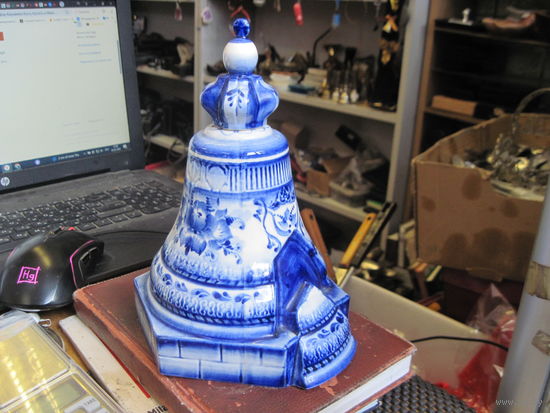 Штоф Царь-колокол кобальт.