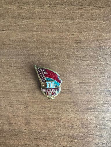 Знак. III Спартакиада БССР. Тяжёлый