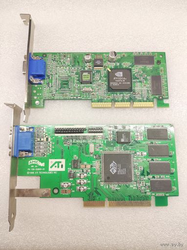 Ретро AGP видео 2 шт