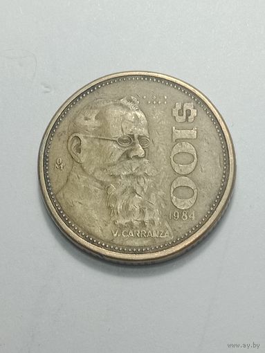 Мексика 100 песо  1984 года .