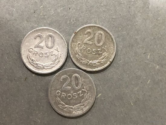 Польша 20 грошей 1969-1976 годы