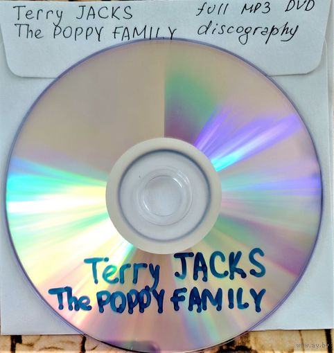 DVD MP3 частичная дискография Terry JACKS, The POPPY FAMILY (Pop-rock, Psychedelic rock)  - 1 DVD